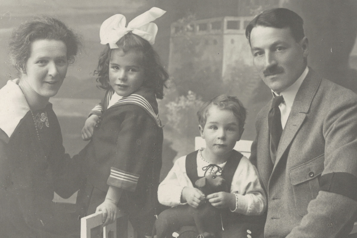Claudio Gianotti mit Ehefrau Clara sowie die Kinder Claudio junior und Alice